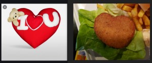 Create meme: love, chicken heart, heart