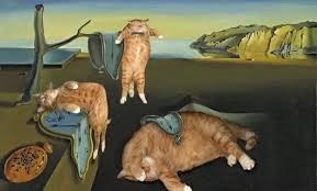 Create meme: the picture with the cat masterpieces, famous paintings with cats, red cat famous artists