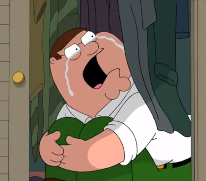 Create meme: Griffin crying meme, Peter Griffin shut up, crying peter griffin