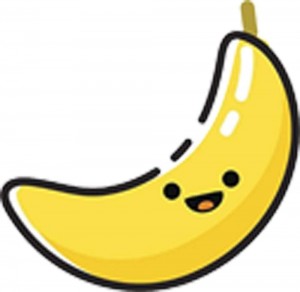 Создать мем: стикеры банан, каваи банан, символика бананчик