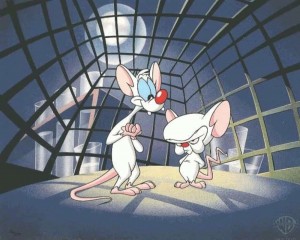 Create meme: pinky and the brain animated series, pinky and brain take over the world, pinky and brain