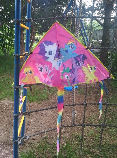 Create meme: Kite 90x50cm 141-677p mix, umbrellas with ponies for children, kite pony