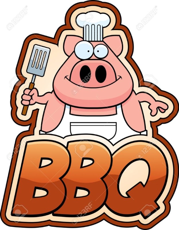 Create meme: pig cook, cartoon pig , pig with a poster