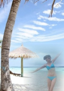 Create meme: koh chang, beach, white sand