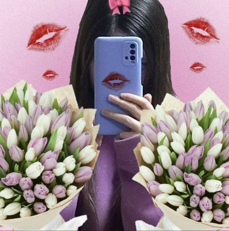 Create meme: bouquet of tulips, girl , bouquet of peony-shaped tulips