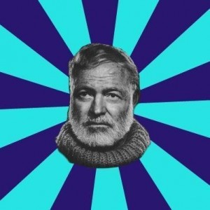 Создать мем: типичный писатель, ernest hemingway, э хемингуэй