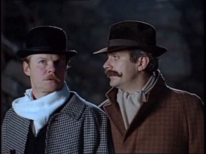 Create meme: Baskerville, the adventures of Sherlock Holmes and Dr. Watson the hound of the Baskervilles, Sherlock Holmes and Dr. Watson the hound of the Baskervilles