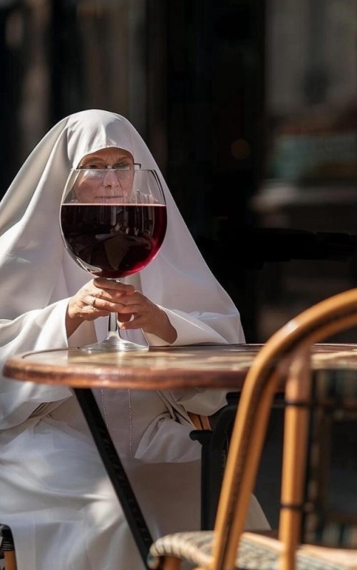 Create meme: bottle , catholic nun, Orthodox and Catholics