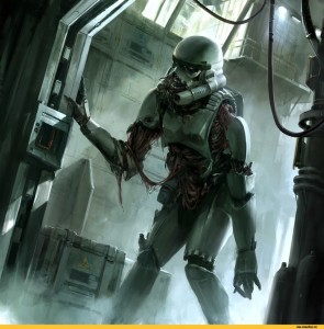 Create meme: zombie attack Stalker, war, the one outcast star wars
