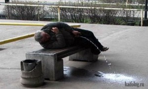 Create meme: drunks on the bench, a homeless person sleeps, a bum on the street