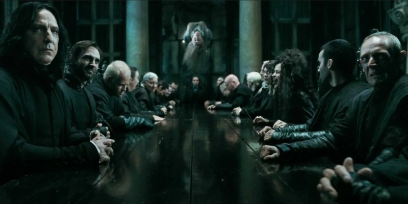 Create meme: The Bellatrix Death Eaters meeting, death eater harry Potter, Harry Potter 