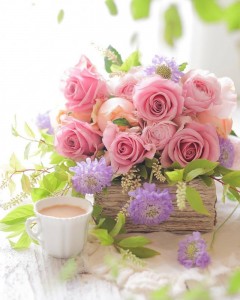 Create meme: good morning flowers, delicate flowers, morning flowers