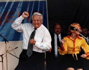 Create meme: the dancing Yeltsin, Yeltsin dancing, Boris Yeltsin dancing