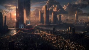 Create meme: anime city of the future, the city of the future Wallpaper, the Wallpapers city of the future