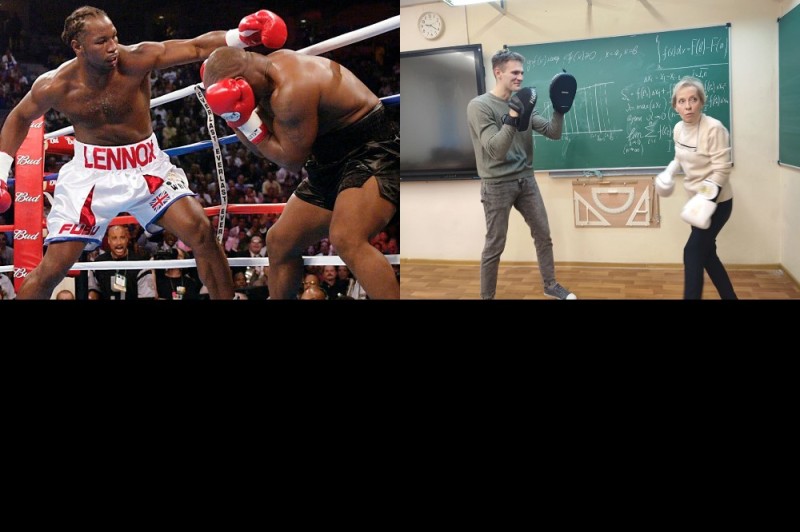 Create meme: Lennox Lewis , mma boxing, tyson boxing