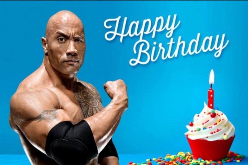 Create meme: Dwayne Johnson happy birthday, the rock , Dwayne Johnson