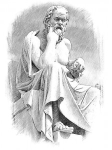 Create meme: statue of Socrates, the philosopher Socrates, Socrates ancient Greek