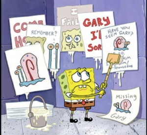Create meme: Bob sponge, Sponge Bob Square Pants, gary come home spongebob squarepants