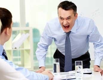 Create meme: at work , the bosses , boss yells at subordinates