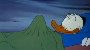Create meme: Donald duck sleeping, Donald duck meme, Donald duck rose