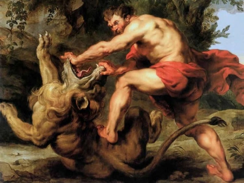 Create meme: Hercules the Nemean lion, Peter Paul Rubens , Hercules is a myth