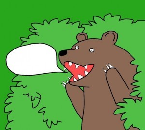 Create meme: bear bushes, bear meme, bear out of the bushes