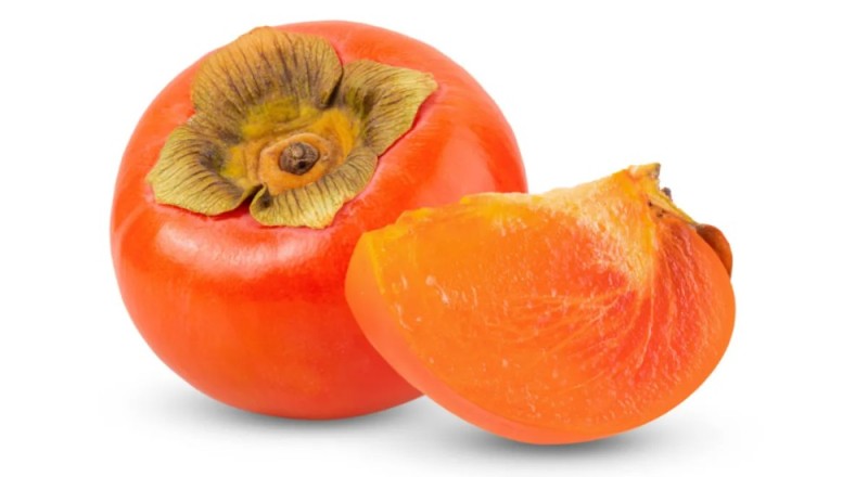 Create meme: persimmon , persimmon on a white background, persimmon fruit