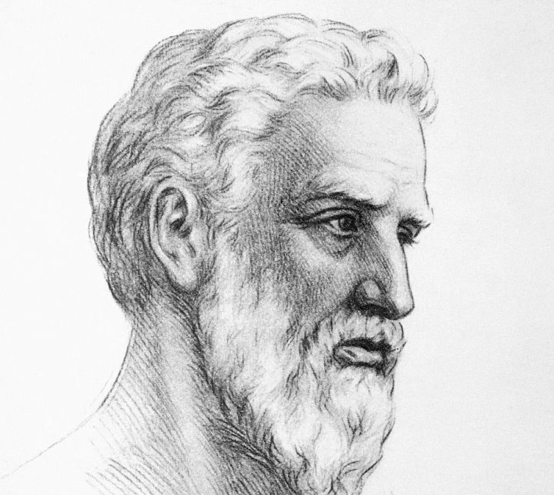 Create meme: hermodamant portrait, Pythagoras, pythagoras of samos portrait