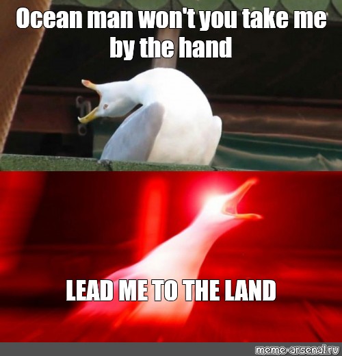 Meme Ocean Man Won T You Take Me By The Hand Lead Me To The Land All Templates Meme Arsenal Com