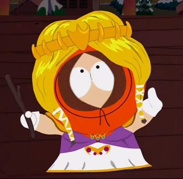 Create meme: Princess Kenny south Park, Princess Kenny and Cartman, Kenny McCormick The princess