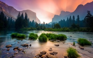 Create meme: Wallpaper river mountain forest, mountain river, the mountains landscape