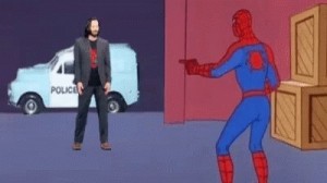 Create meme: 2 spider-man meme, meme two spider-man, meme with spider-man