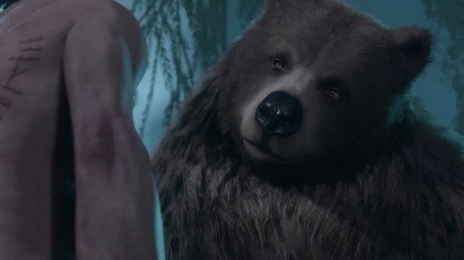 Создать мем: медведь оборотень, кадр из фильма, медведь
