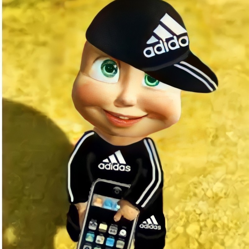 Create meme: Masha and the bear in adidas, Masha in Adidas, Masha from Masha and the bear in Adidas