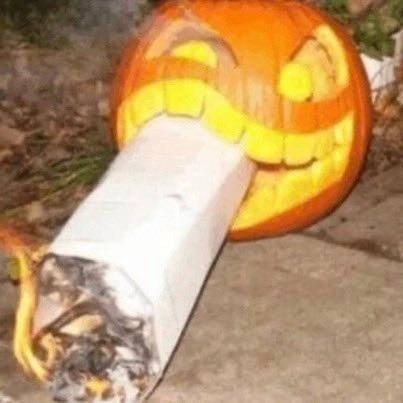 Create meme: pumpkin with a cigar, Halloween pumpkin, halloween pumpkin burping