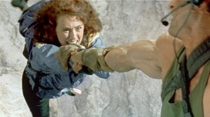 Create meme: Michelle Joyner climber, watch the film rock climber gif, cliffhanger movie 1993 scene of the fall
