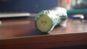 Create meme: cucumber