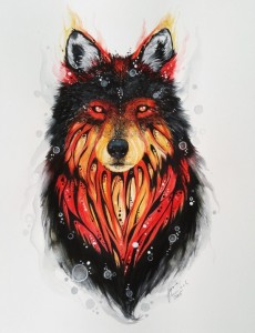 Создать мем: эскизы тату: 100 нереальных волков, wolf tattoo, волк рисунок