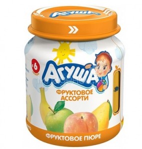 Create meme: puree Agusha Apple-banana, puree Agusha 115g fruit, fruit puree Agusha