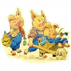 Create meme: the tale of the three little pigs vydumannye, nub nub, three little pigs illustration