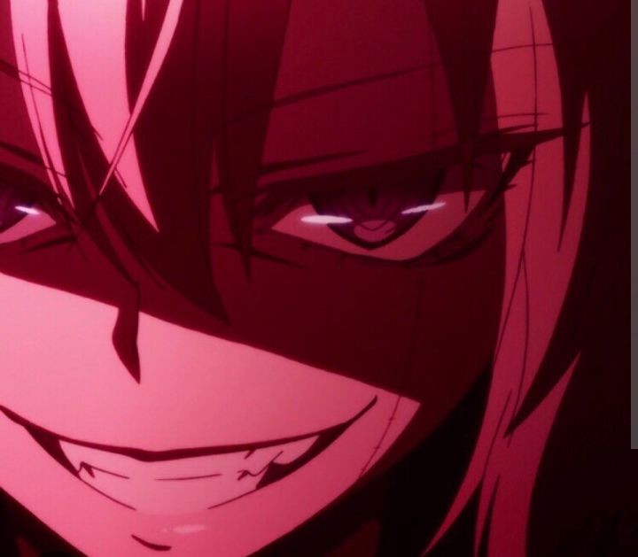 Create meme: devilish smile anime, snide smile anime, anime grin