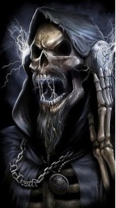 Создать мем: череп крутой, grim reaper art, grim reaper