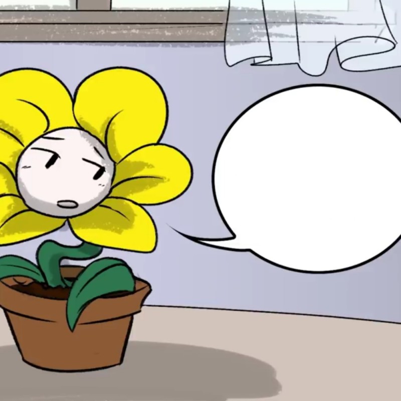 Create meme: flowey, the flowy giant, undertale flower flower