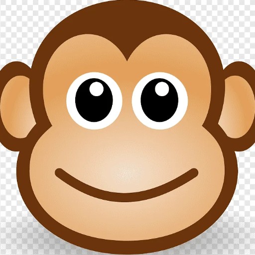Create meme: monkey face, monkey clipart , face clipart