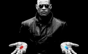 Create meme: Morpheus, neo and Morpheus pills, Morpheus two pills