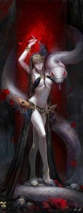 Create meme: arts girls fantasy, goddess fantasy, dragon girl art fantasy