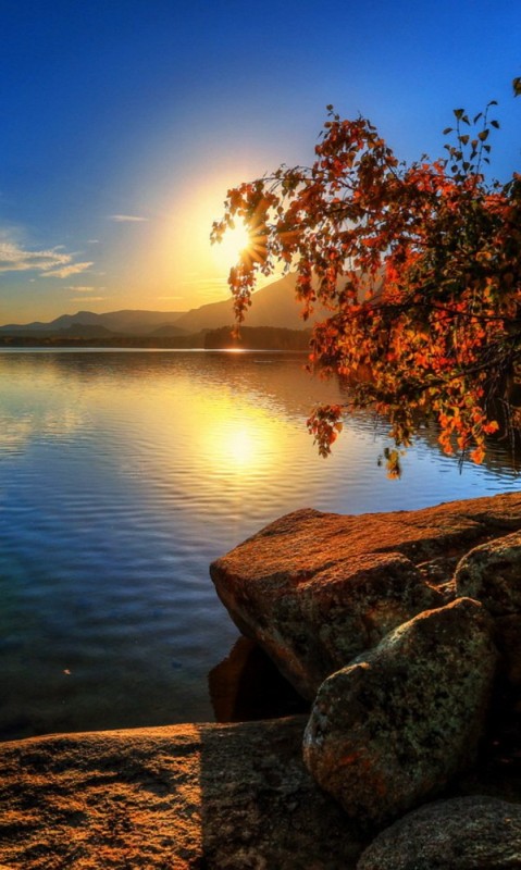 Create meme: ural lake turgoyak, beautiful nature autumn, autumn sunset