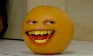 Create meme: annoying orange wazzup, so annoying orange, Annoying orange