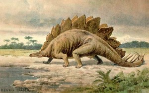 Создать мем: стегозавр палеоарт, динозавр стегозавр, травоядные динозавры стегозавр