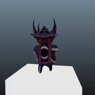 Create meme: Tron 3D model, The infernal throne, toy 